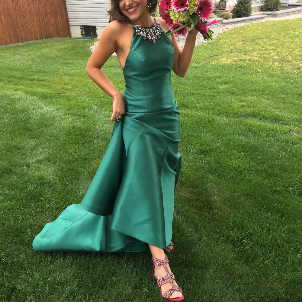 Green prom dress
